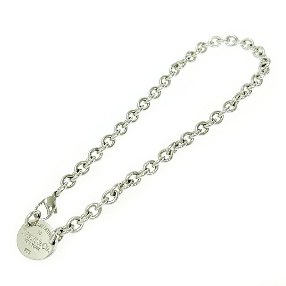TIFFANYCo Tiffany Silver to Oval Necklace